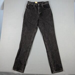 Texas Tuff 610 Womens Black Acid Wash High Rise‎ Straight Leg Jeans Size 29L NWT